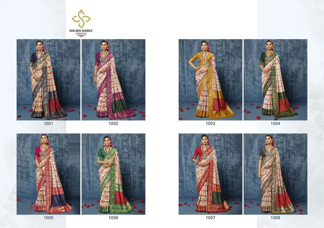 Pongal By Shubh Shree Tusser Silk Designer Sarees Wholesalers In Delhi